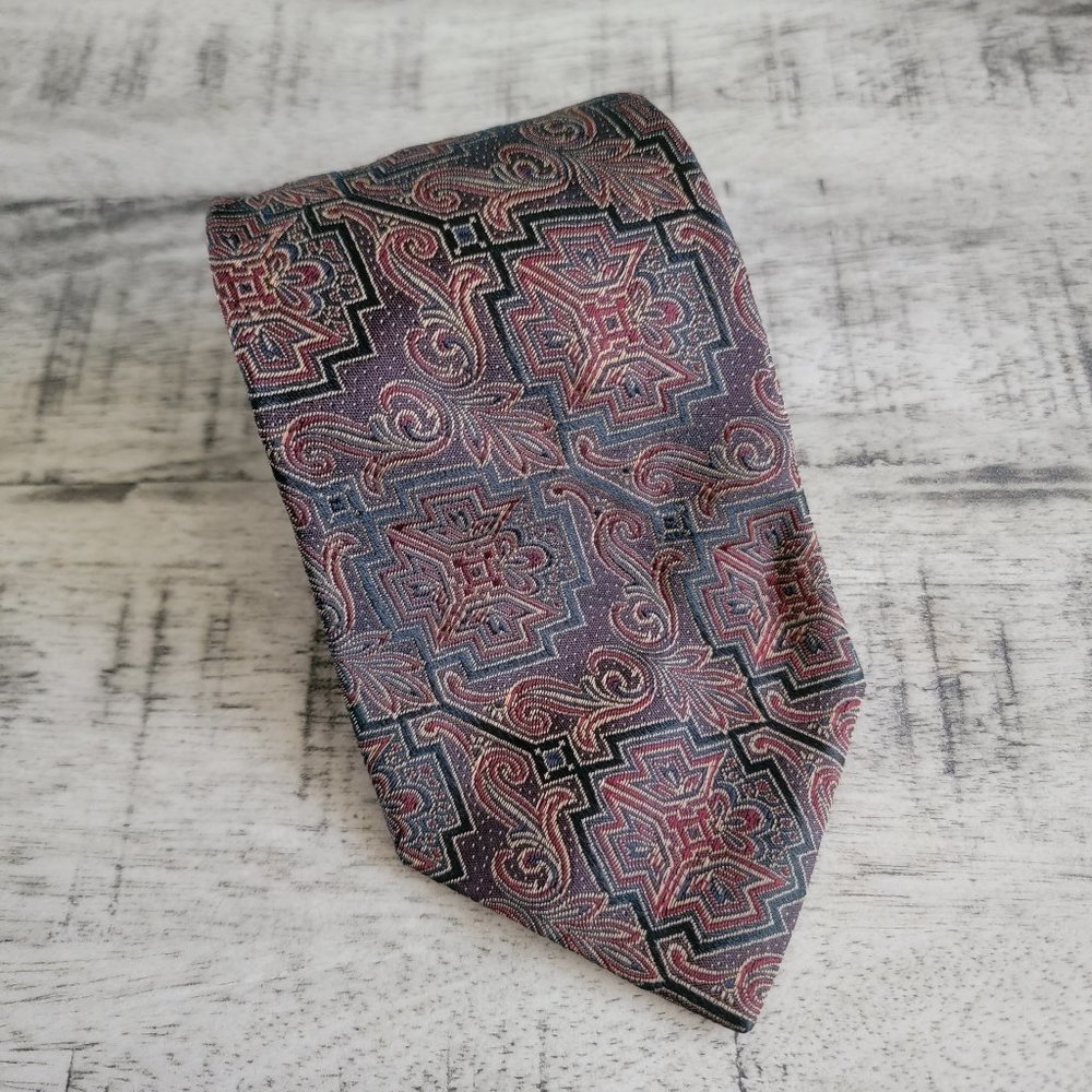 Britches of Georgetown Multi Color Vintage Silk Tie 56.5" x 3.5"